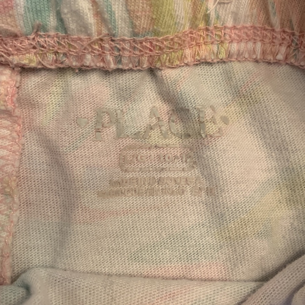 Childrens Place Pastel Pull On Elastic Waist Splotched Print Shorts L 10- 12 - Picture 4 of 8